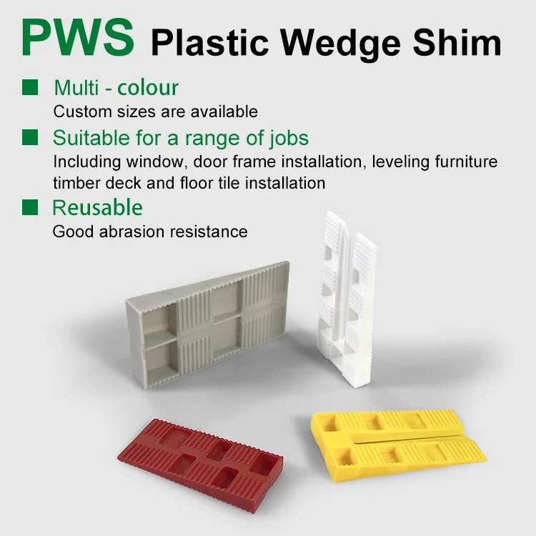 76x38x10mm Plastic Packer 1mm Door Window Accessories Frame Plastic Shim Packers Window Glazing Glass Flat Plastic Packers