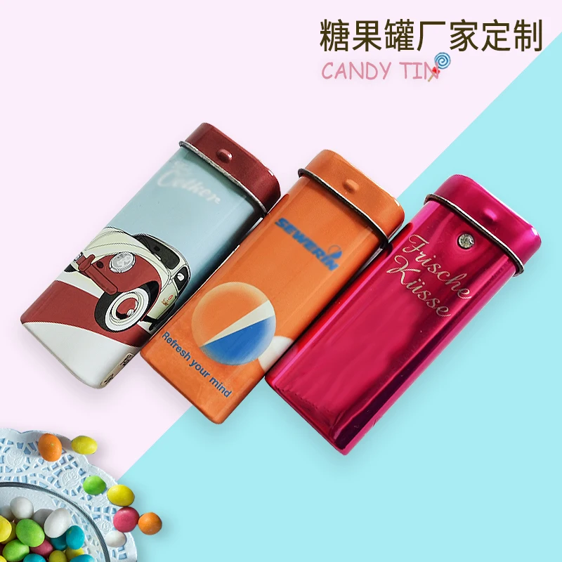 Customized Portable Birdseed Mint Chewing Gum Fruit Tin Box Pets Medicine Tinplate Drug Tin Box Travel Use Food Purpose