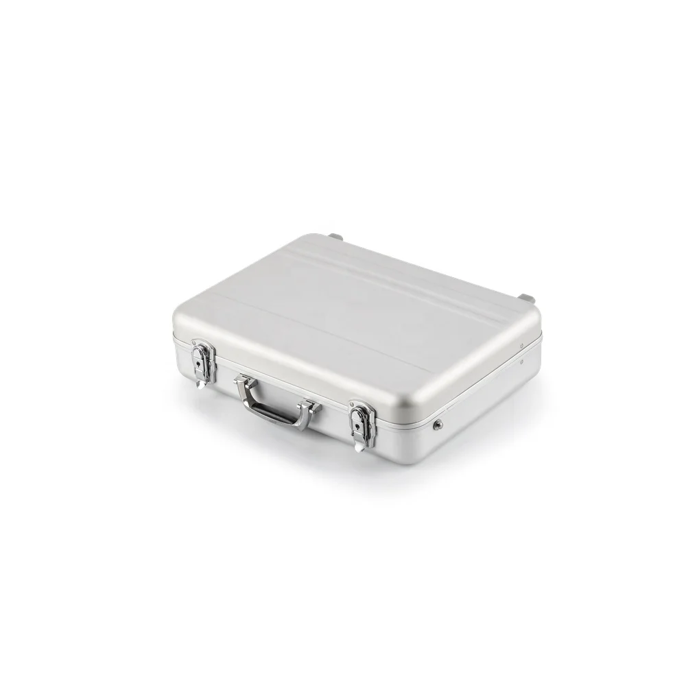 Glary  World Traveler European-style Aluminum Silver Laptop Attache Case Briefcase, custom Size james bond