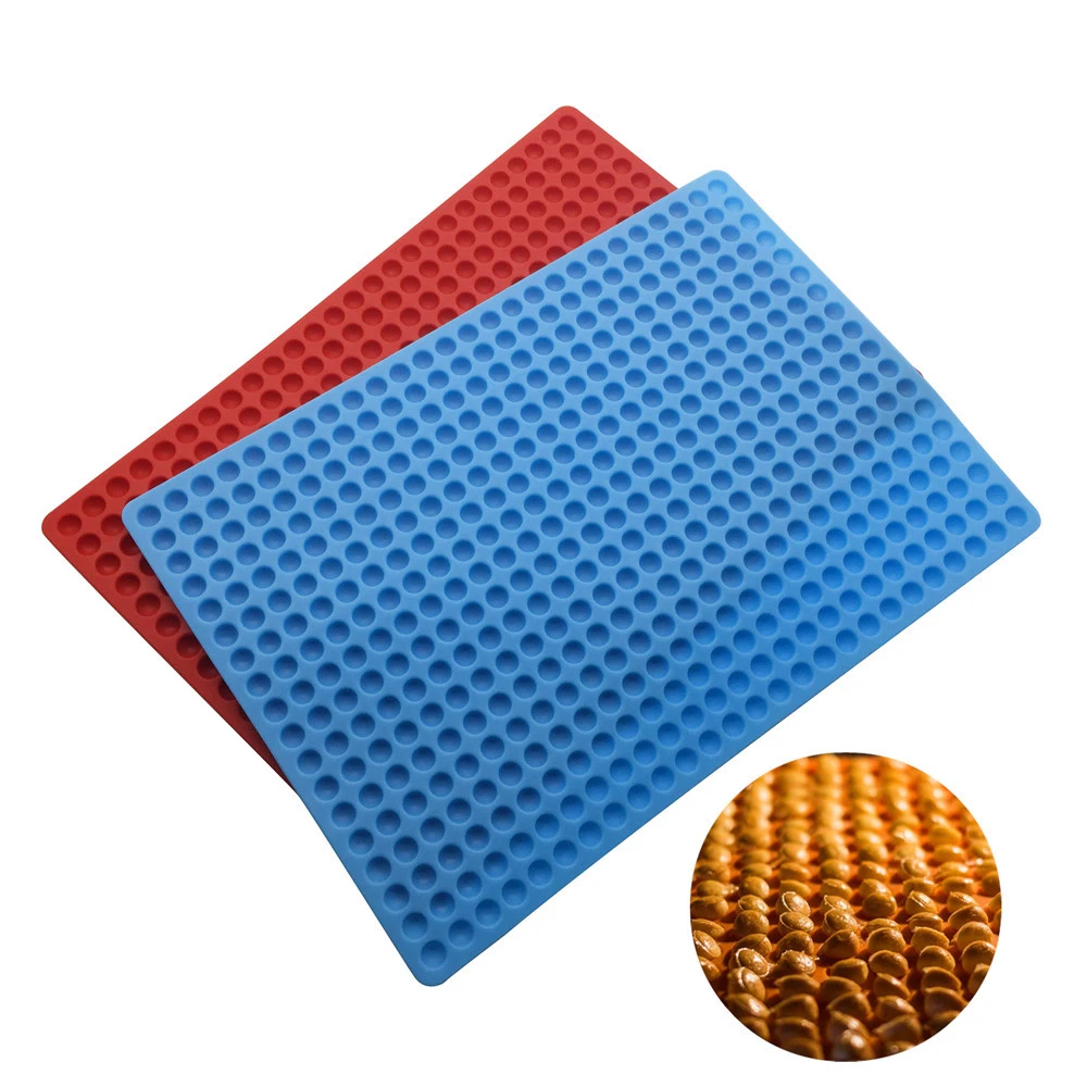 468 cavity small mini round circle ball pet cookies silicone baking mat for dog and cat treats