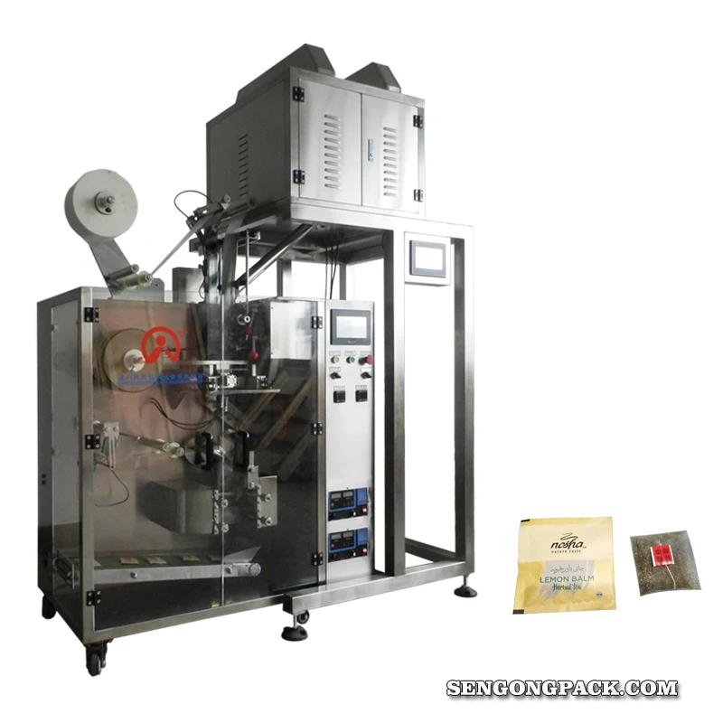C23DX flat ultrasonic seal small hops herbal tea bagging machine,weighing and bagging machine for tea
