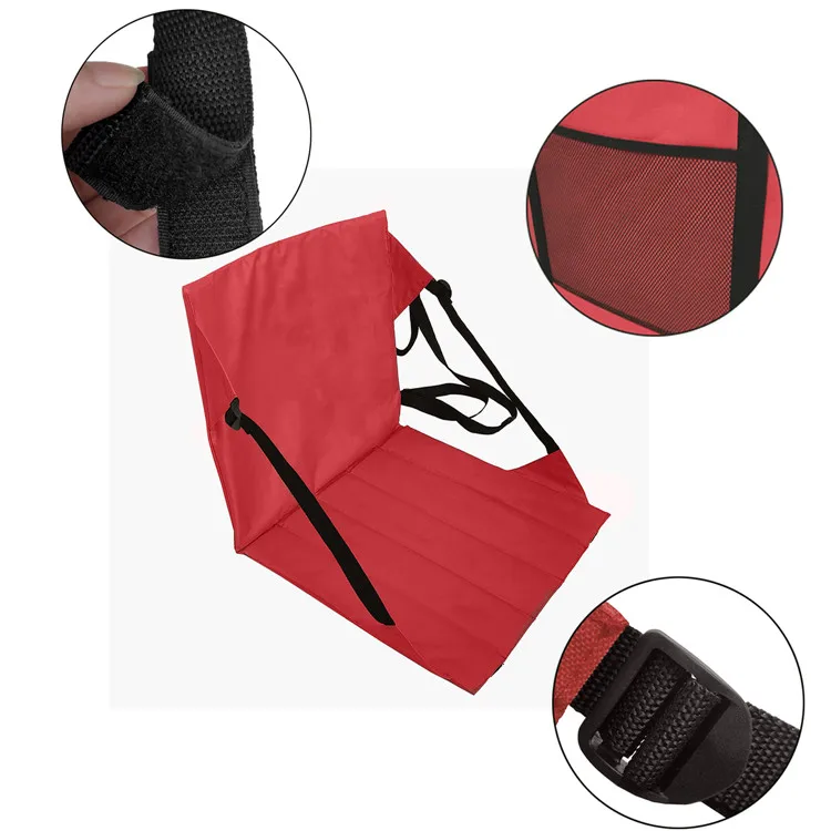 Comfortable Handle Folding Stadium Seat Cushion for Outdoor Sports, Picnic, Camping and Hiking