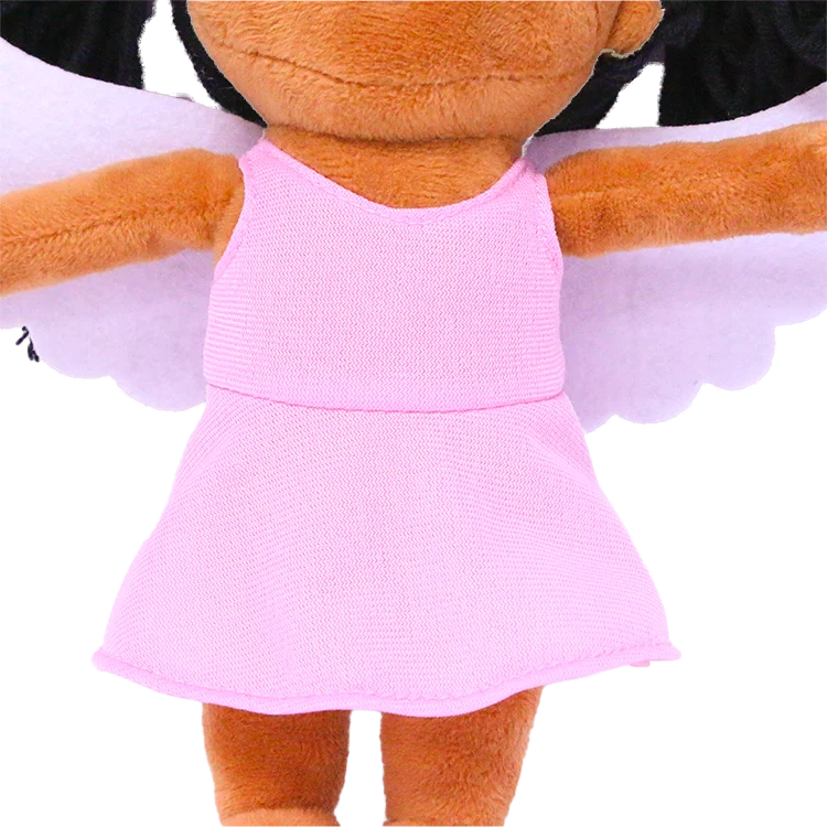 Custom Soft Stuffed Plush Dolls with Beautiful Skirt Clothes Embroidered PVC Babys Toy Box Packed PP Filled