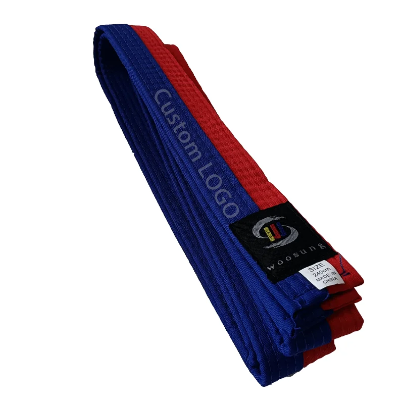 Woosung Sample Free Shipping Colorful Durable Martial Arts Equipment Karate/bjj/taekwondo Belt for