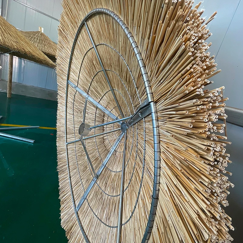 ex-factory price reed farm umbrella Naked Weight 40kg reed pool umbrella Enhance Your Outdoor Space reed umbrellas for garden