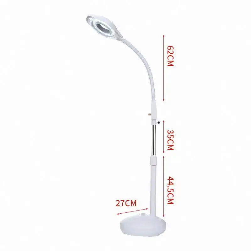 Desk lamp Stand Floor Lamp for beauty salon sewing craft Lash Facials dimmable magnifying lamp magnifying glass with light