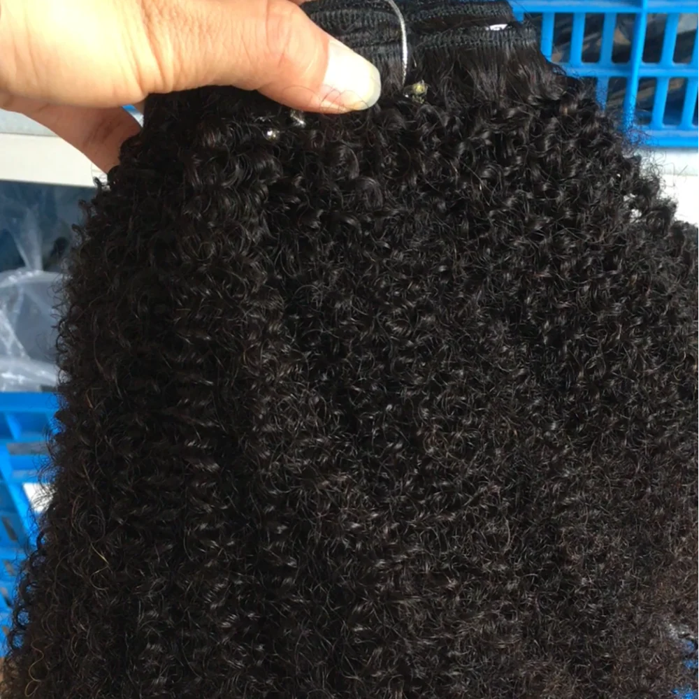 In stock Top selling Real Virgin Mongolian Afro kinky Curly Human hair