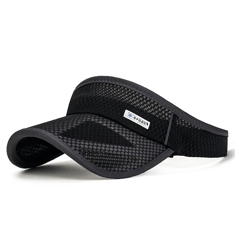 Outdoor Sport Mesh Cap Wide Brim UV Protection Breathable Adjustable Baseball Cap for Beach Golf Running Tennis Sun hat