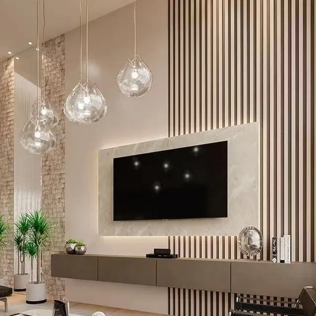 Water Proof WPC Panels Hole Sales Wpc Wall Panel Decoration Hotel Interior Wooden Fluted Wpc Wall Board Panel Cladding