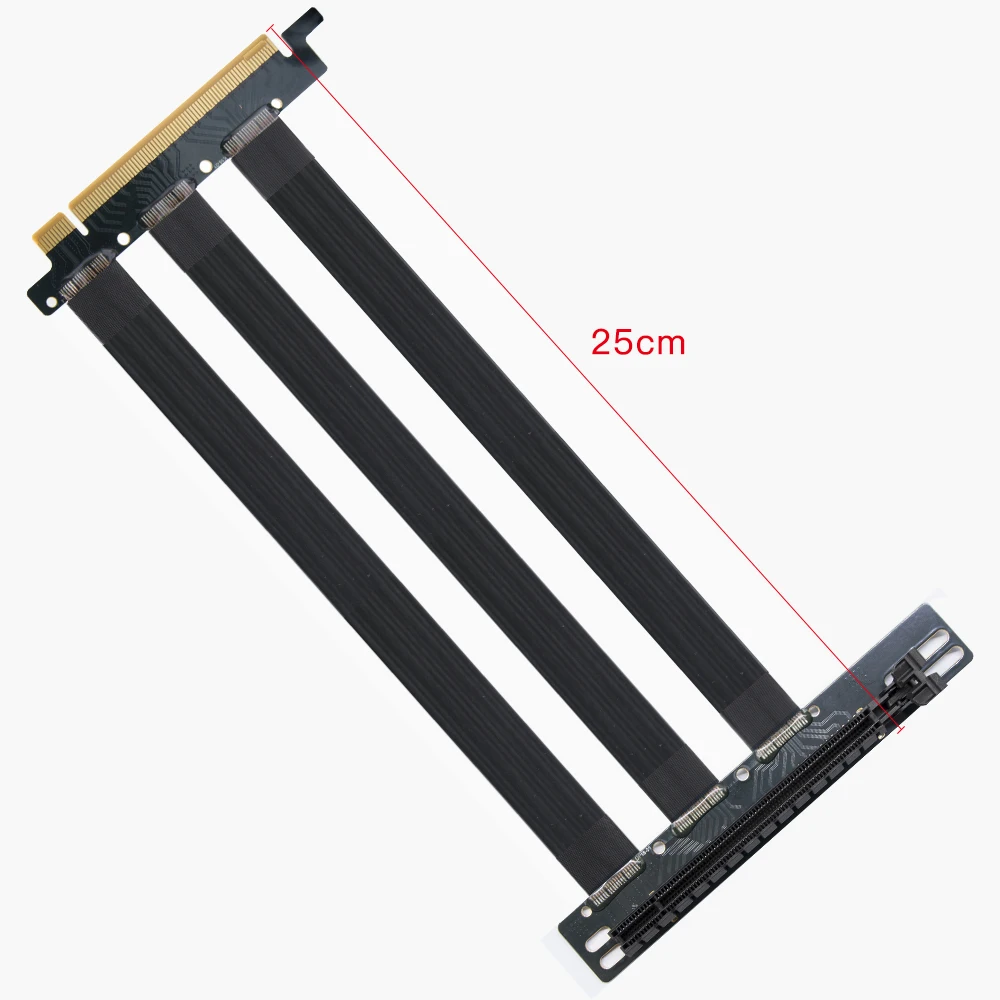 PCIE 4 0 16x удлинитель переходник Кабель для адаптера видеокарты 25 см 35 90 градусов 3090 3080 3070 3060TI 5700 настраиваемый