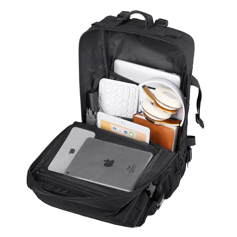 900D Oxford 45L Outdoor Waterproof Rucksack Hiking Camping Hunting Bags Large Capacity Tactical Backpacks