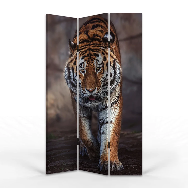 Wood Folding Screen Simple Modern Hotel Tea House Bedroom Living Room Partition Mobile Wooden Room Divider