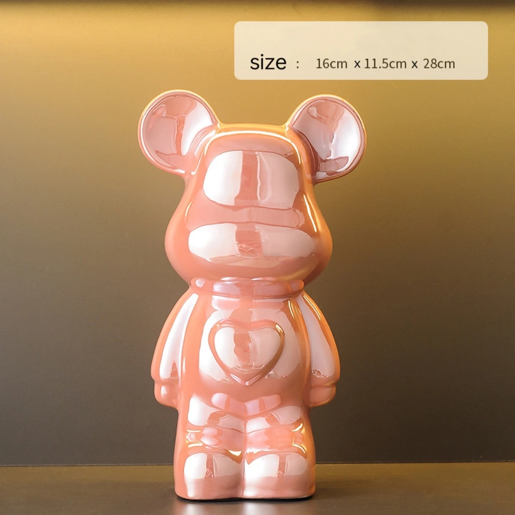 Modern violent bear statue home decoration sculpture Cute bear Resin Figurine for Office Decoration
