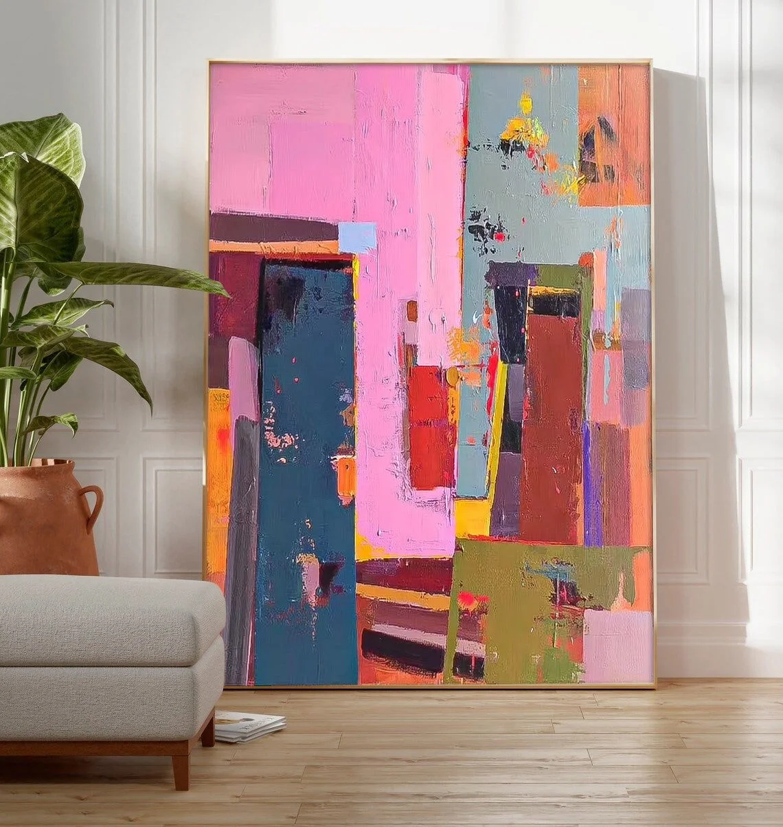 Custom Abstract Oil Painting On Canvas Modern Oil Painting Hand Painted Large Wall Art for Home Decor