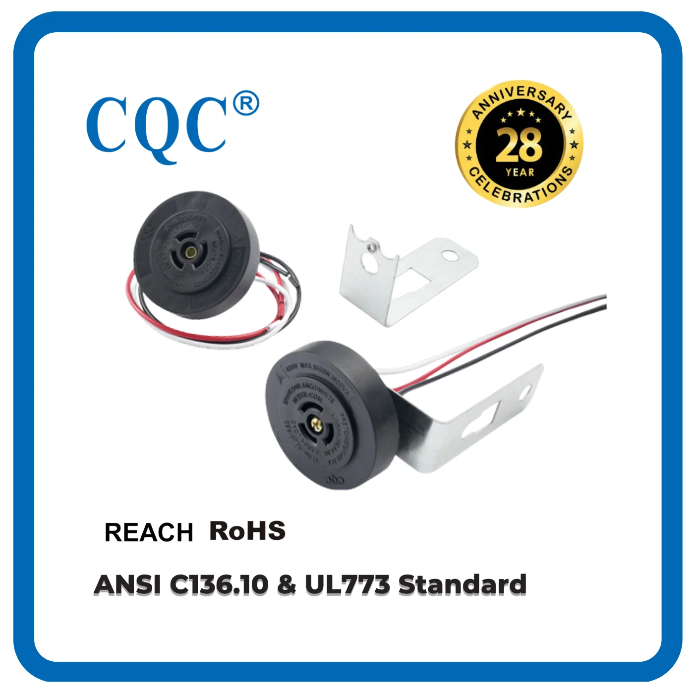 ANSI C136.10 & UL773 Standard photo control receptacle photocell socket NEMA 3 PIN for street lighting LC-10RS