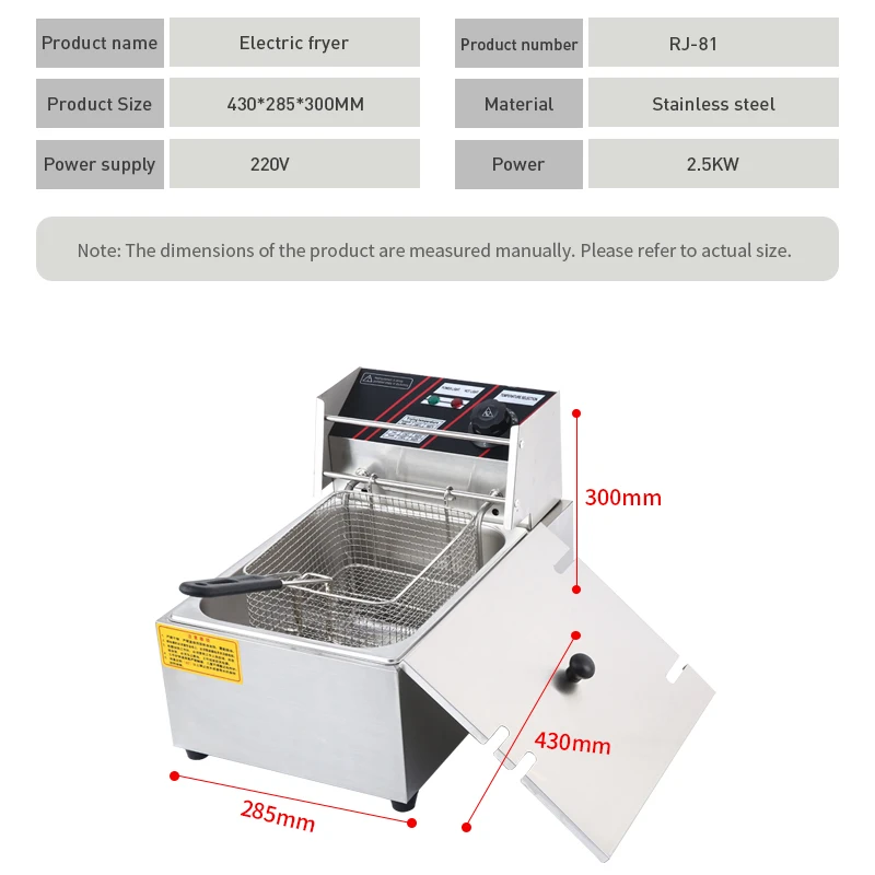 Restaurant Equipment Commercial Counter Top potato chips fryer machine/ Gas Deep Fryer With Thermostat BN-77