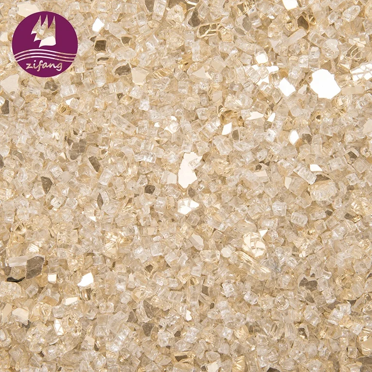 Wholesale Reflective Fire Glass Colorful Fire Glass Nugget