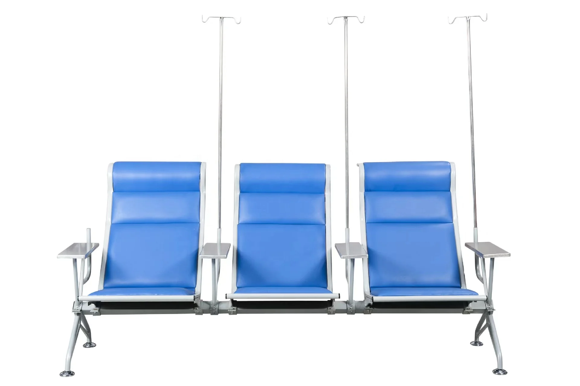 Hospital Transfusion Chair Hospital Waiting Chair 3-Seater With Infusion Stand Iv Chairs