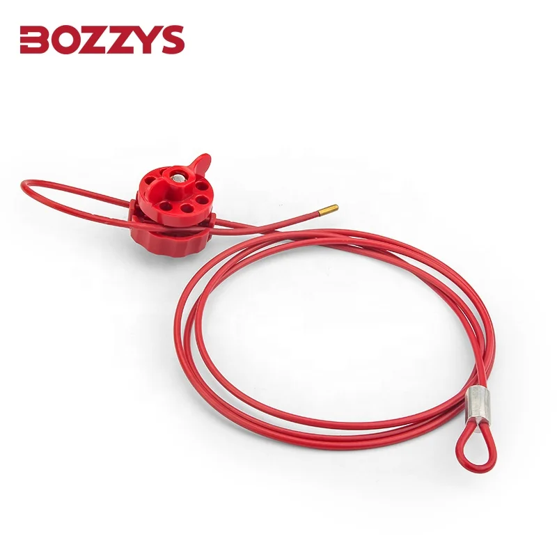 Adjustable Universal 4MM*2M Plastic-coated Stainless Steel Cable Lockout Device for Overhaul of Industrial Equipment Lockout
