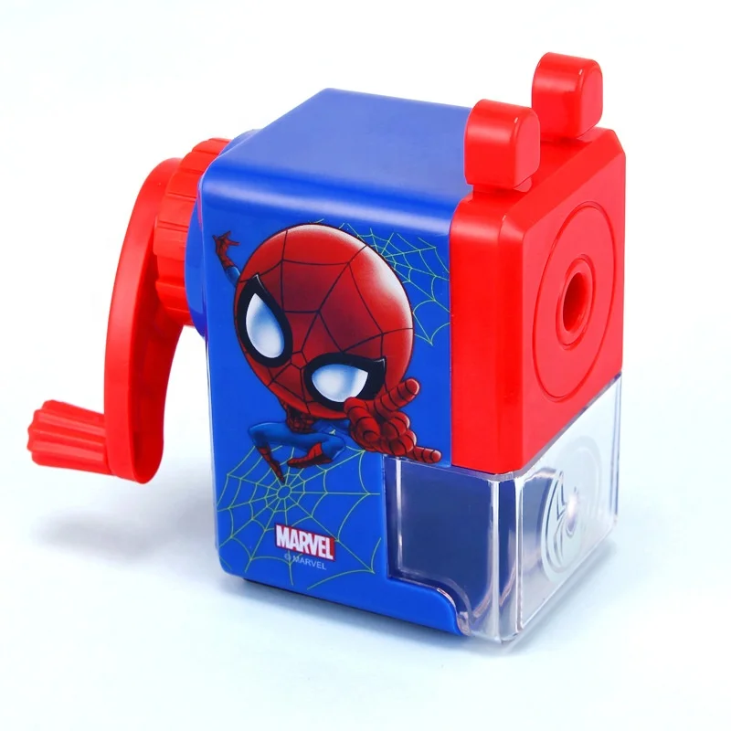 Manual desktop sharpener with single hole, portable, socket pencil and crayon sharpener