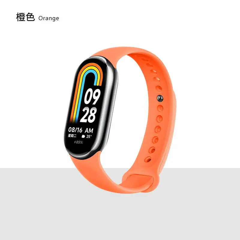 Newest Smart Strap for Xiaomi Mi Band 8 Sport Silicone Bracelet Colorful Watch Bands for Xiaomi 8 Band