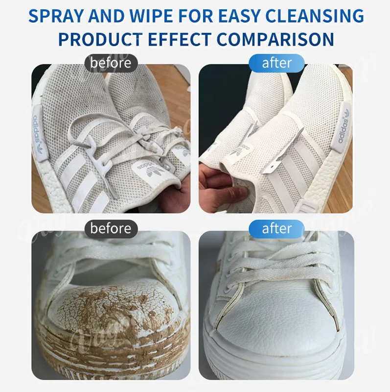 OEM ODM Hot Selling Shoe Cleaner Spray Powerful Clean Spray For All Leathers Sport Shoes Soften Stain And Dirt Cleanser Spray