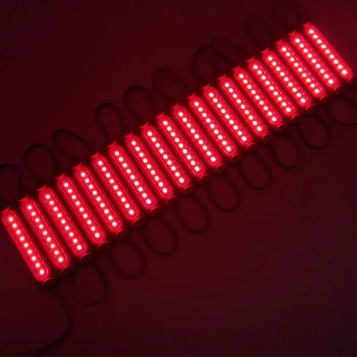 9-chips LED COB Modules with lens Waterproof Decorative Back Light for Letter Sign Advertising with Tape Adhesive Backside