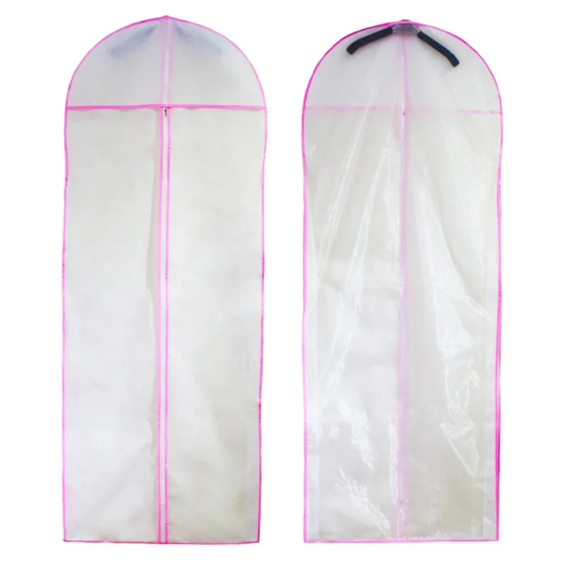 Washable Clear Large cloth garment bag  Long Wedding Dress Protector Dustproof Cover Storage Bag