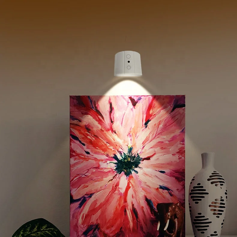 USB charge magnetic wall light decoration double-sided spotlight LED wireless wall mounted up and down light with remote control