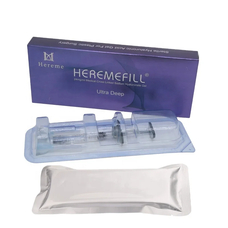 Heremefill hyaluronic acid whitening lips injection 1ml 2ml 5ml cido hialurnico gluteo inyectable facial dermal lip filler