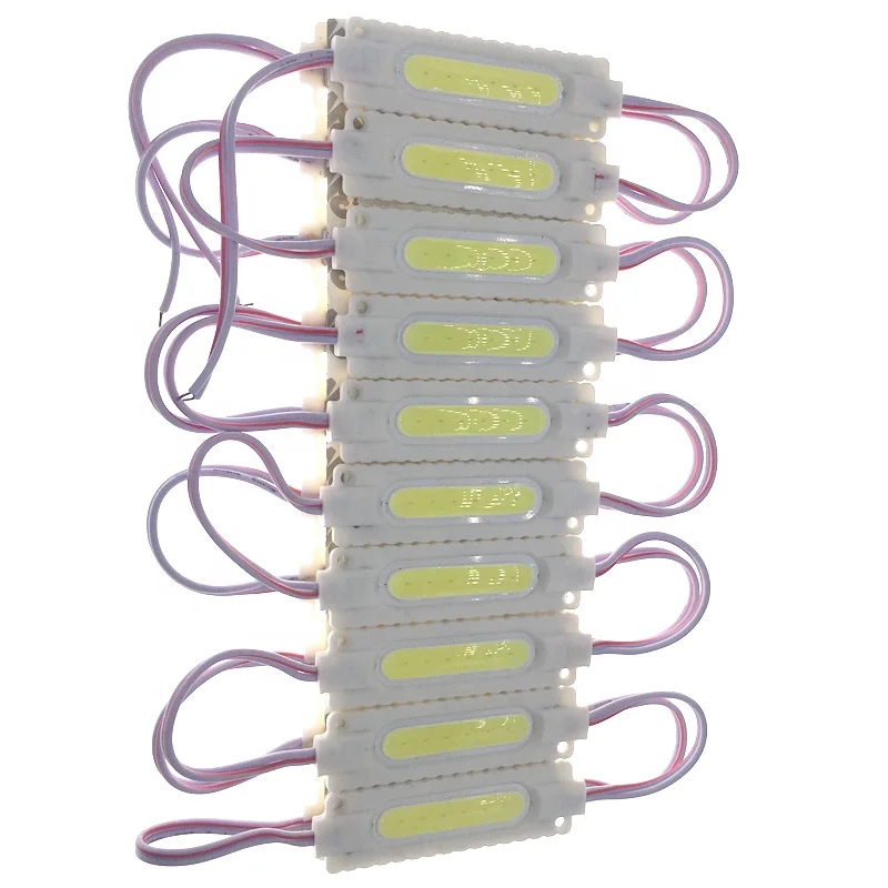 High quality cold while 12v 2w IP67 injection cob led modul for Advertising Signs cob modules