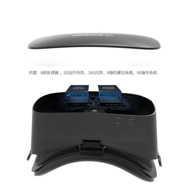 Новая модель Очки виртуальной реальности VR AIO5 3D очки с 8-ю ядрами BT4.0 подключения OTG 1920*1080 высоким