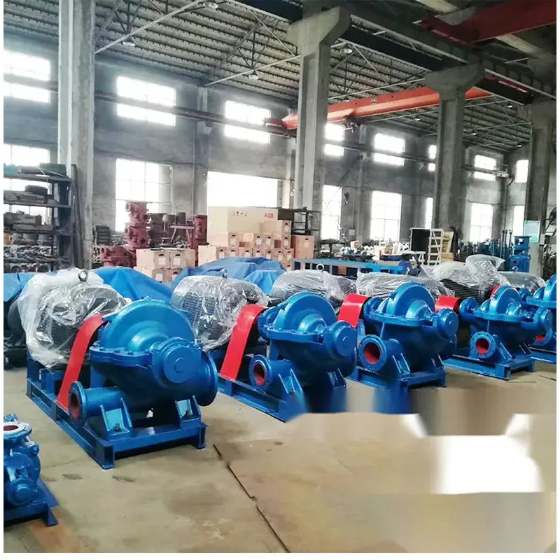 Large Flow Rate High Suction Electric Double Suction Single Stage Water Pumps Horizontal Centrifugal Pump