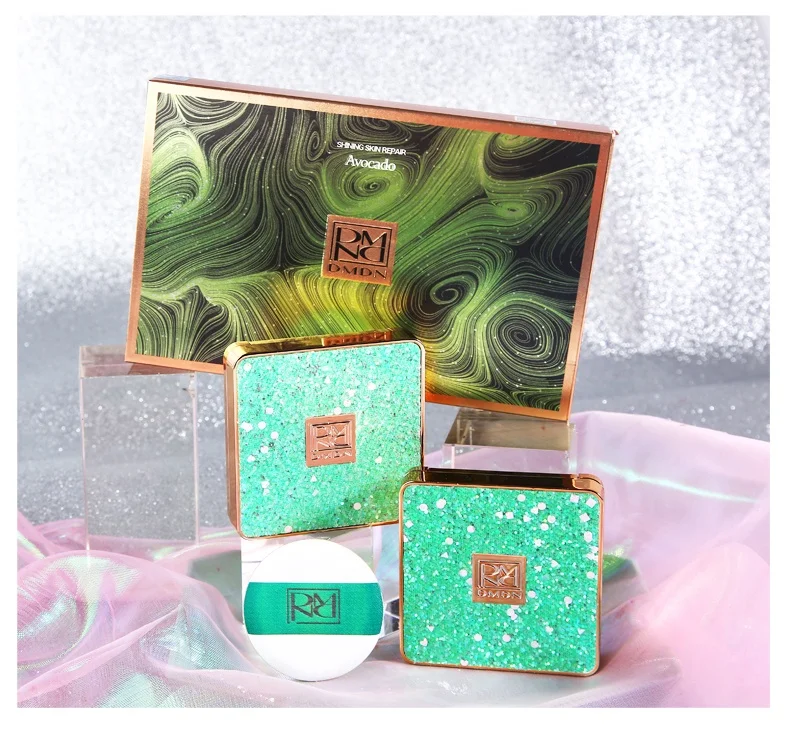 Kaqili High quality  full coverage avocado air cushion BB cream  moisturizing  waterproof   makeup  BB foundation