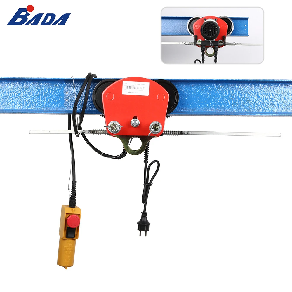 BADA china 1 ton - 5 electric chain hoist with trolley