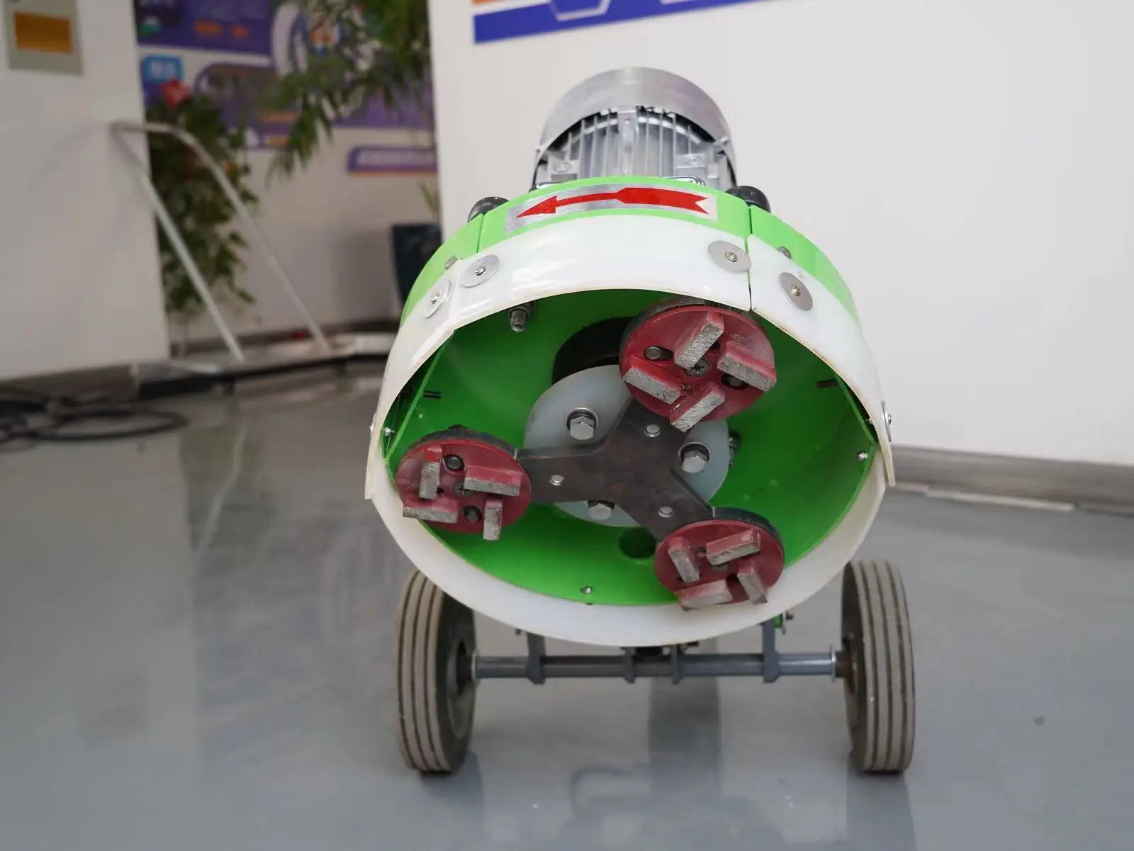 Super promotion Epoxy floor high efficiency concrete grinder machine with dust vacuum 320mm for marble