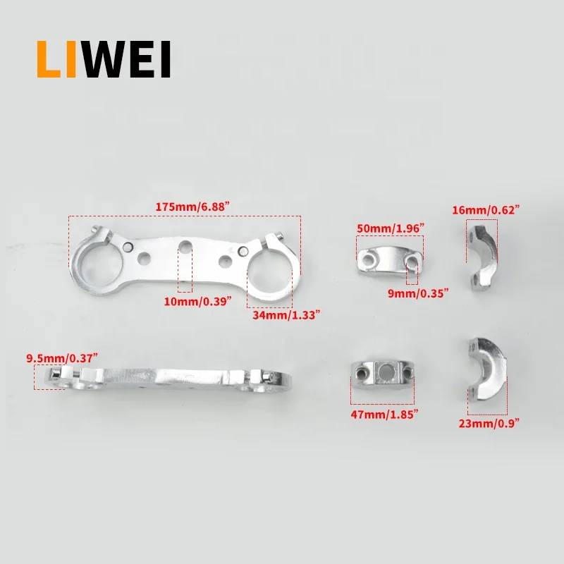 
Система направления мотоцикла, Соединительная пластина передней вилки, Соединительная пластина передней вилки для кроссового питбайка 