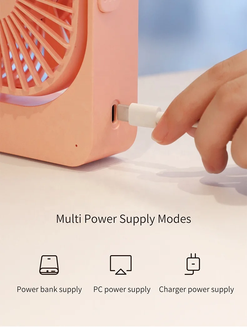 Summer Portable USB Rechargeable Ventilator Air Cooler Electric Small Handheld Mini Fans