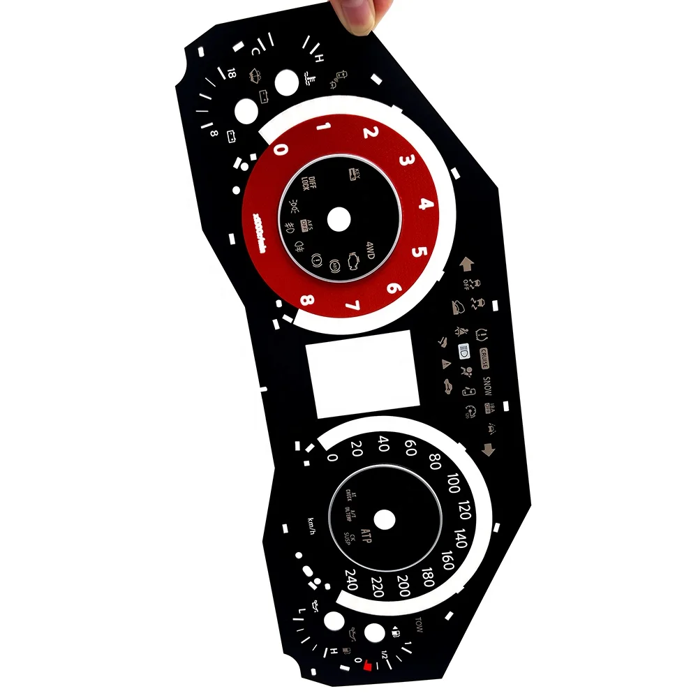 OEM&ODM Custom Motorcycle Meter graphic overlay instrument cluster faceplate digital dashboard