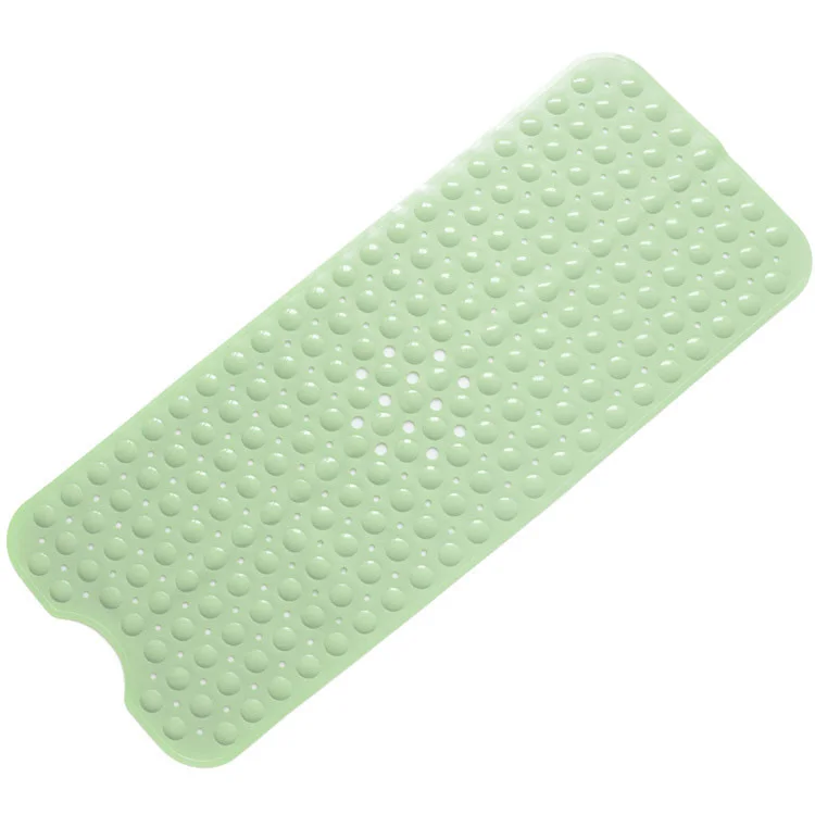 Large Rectangle Non Slip Shower Mat Machine Washable Bathroom Quick Drying Pvc Bath Mat With Suction Cups