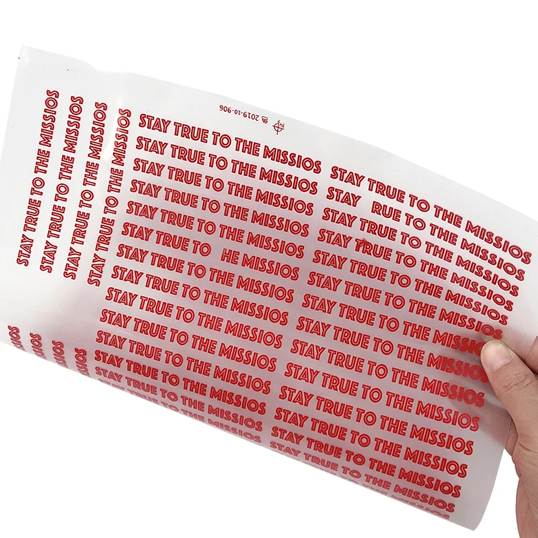 OEM 3D raised silicone heat transfer stickers for garment