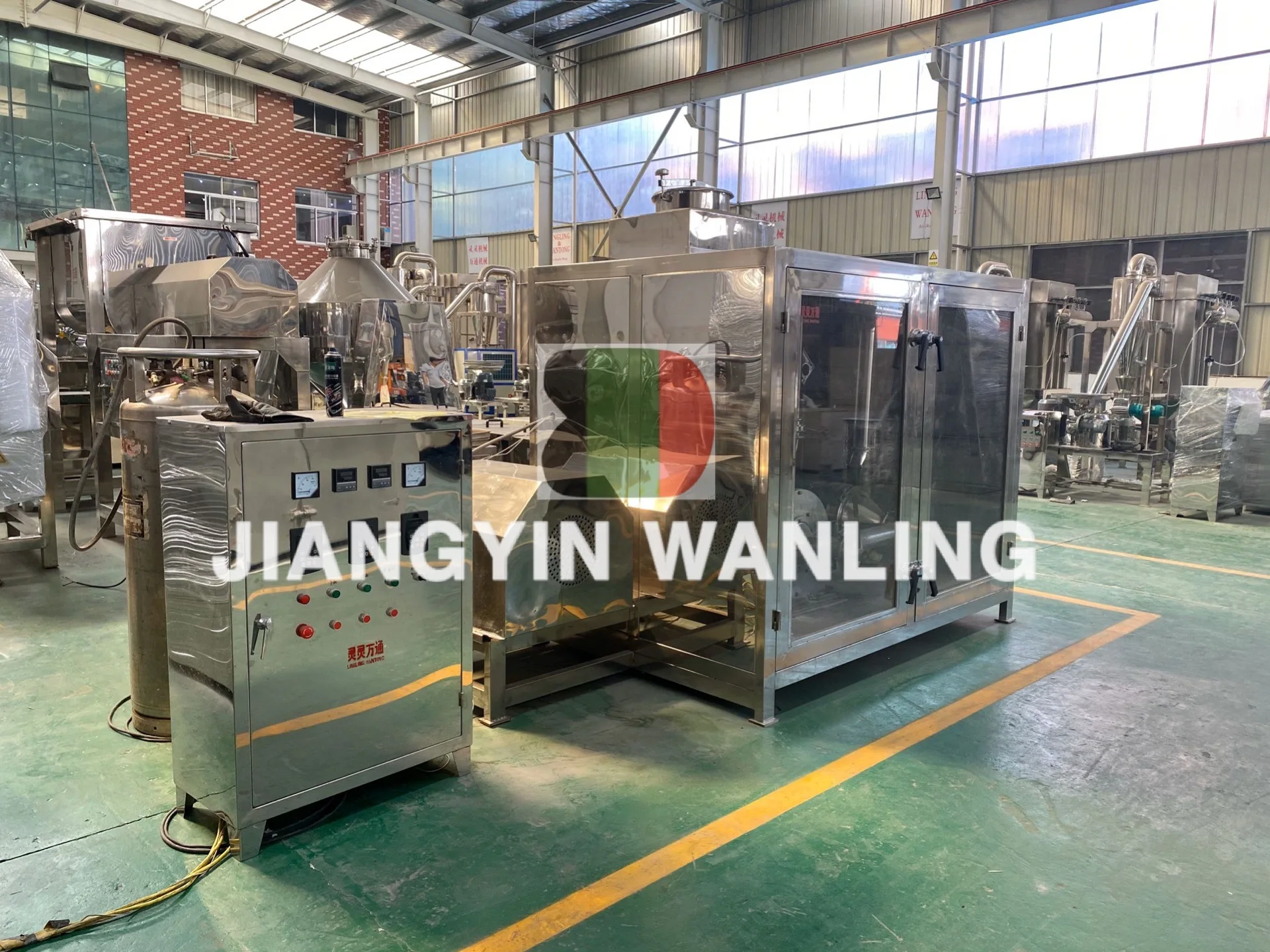 WLD industrial tea leaves spice fine powder making low temperature grinder cryogenic mill pulverizer machine