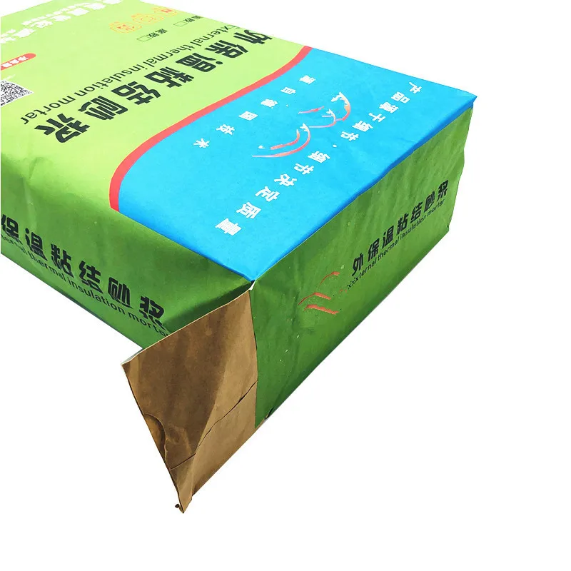 High quality customization Kraft Paper Valve Bag  putty powder sack mortar powder Cement bag Paper Valve Bag