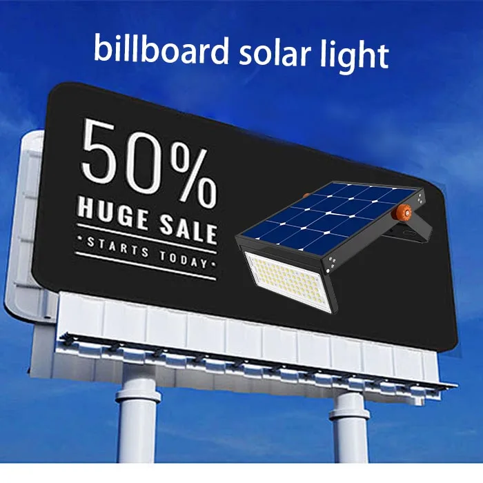 high quality Solar Reflector Light billboards Flood Light Waterproof 30W 40W 50W 60W outdoor solar flood light