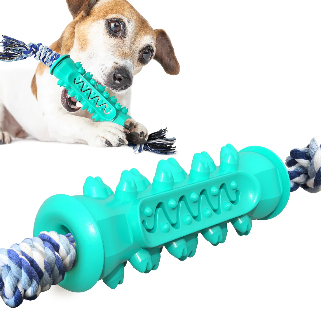 
Hot Dog Toy Molar Tooth Solid Dog Toys Chewing Molar Rubber Pet Toy 