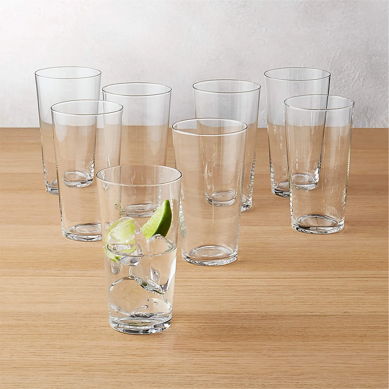 Marta Stylish tall and thin drinking glass cup and micro-thin Juice Glass