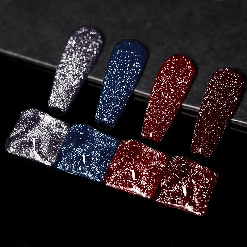 UV Gel Factory professional Wholesale custom logo supplier colorful broken diamond glitter polish nail gel