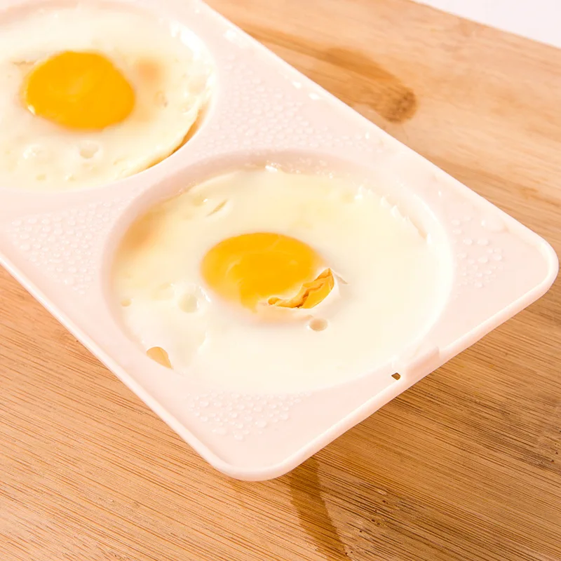 Kitchen Breakfast Portable Egg Cooker DIY Mold Microwave Oven Steamer Can Cook 2 Eggs At A Time