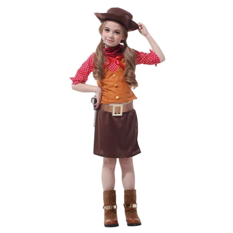 Dress up America Cowgirl Costume for Kids  Wild West Dress up Halloween Party for Girls