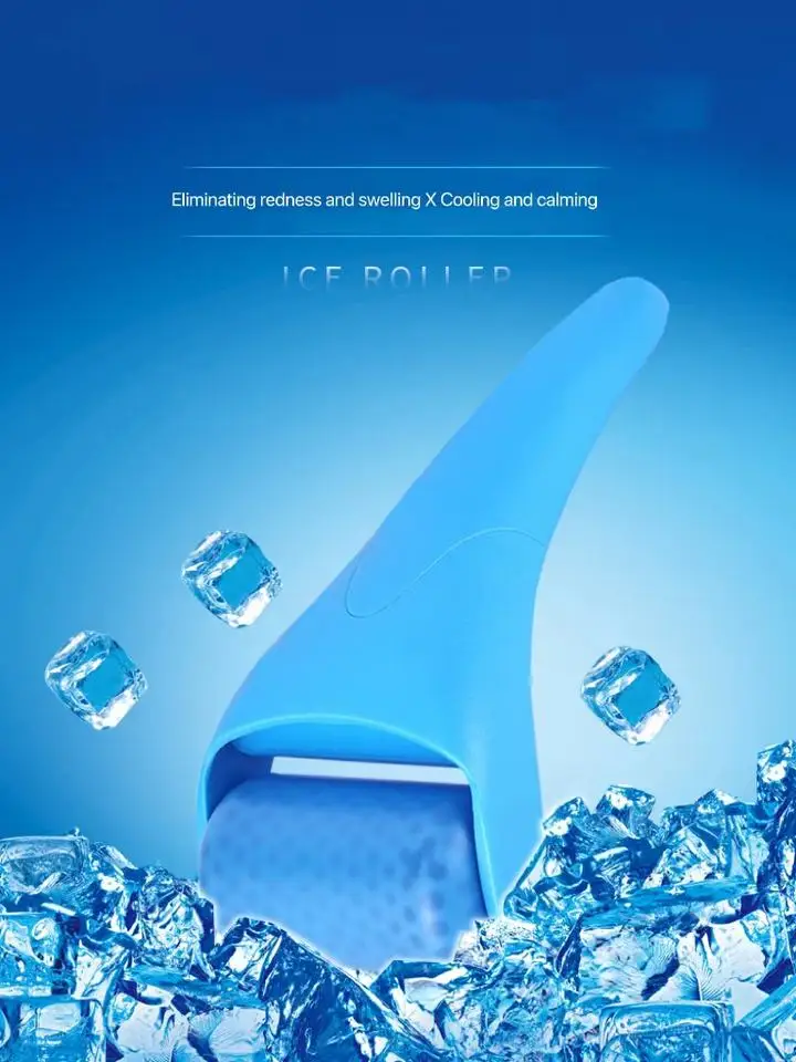 Trending Face And Body Skin Cooling Massager Derma Roller System Soothing And Sunburned Repair Ice Cool Roller For Face